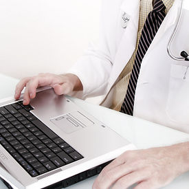 Doctor with Computer